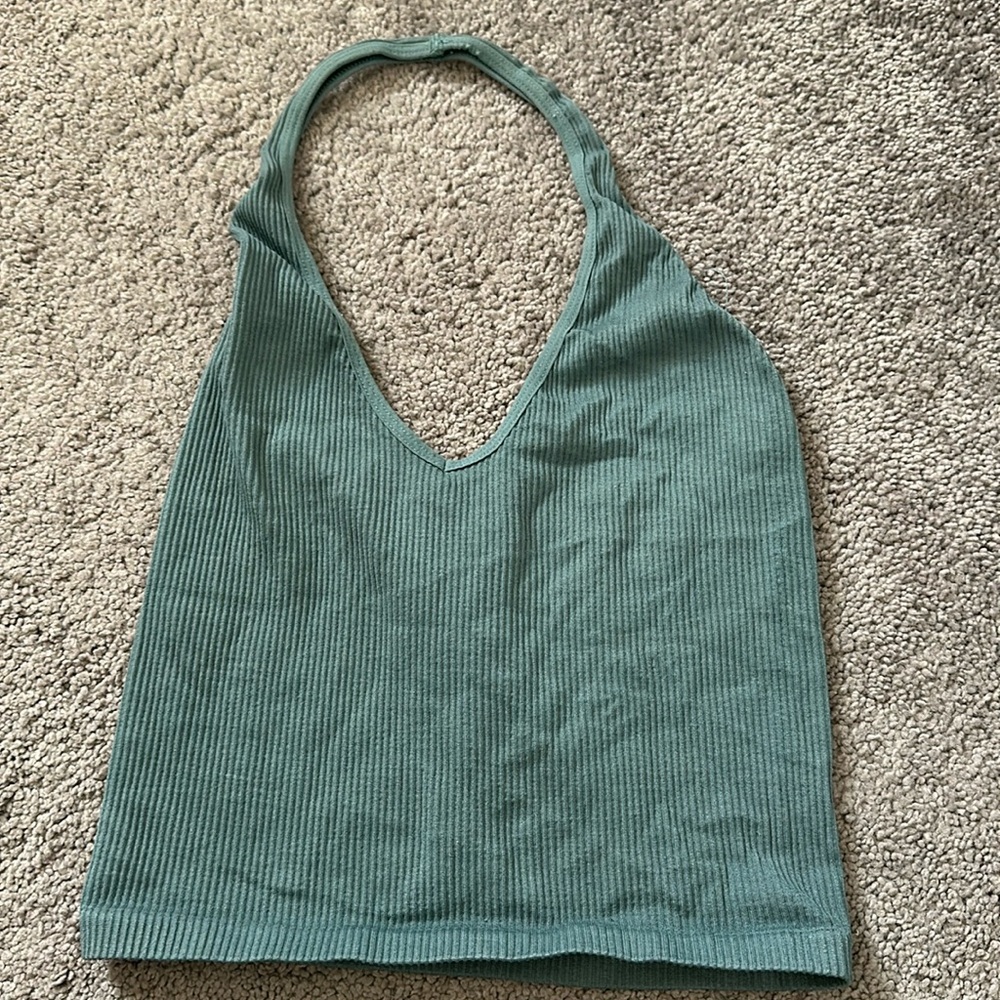 FREE PEOPLE SIZE MEDIUM HALTER CROP TOP